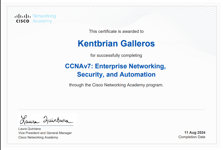 Cisco Certificate